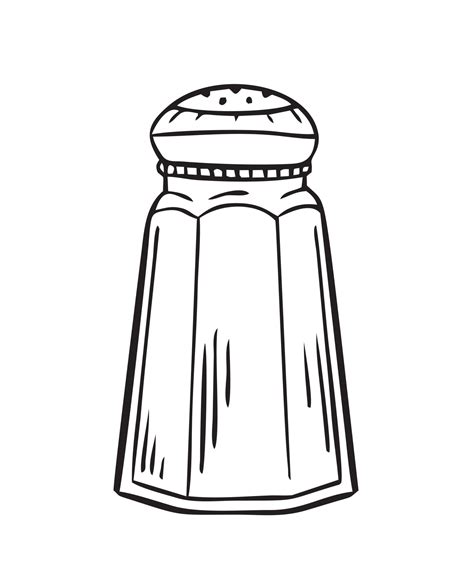 sketch black and white shale shaker|Salt Shaker Black White Illustrations & Vectors.